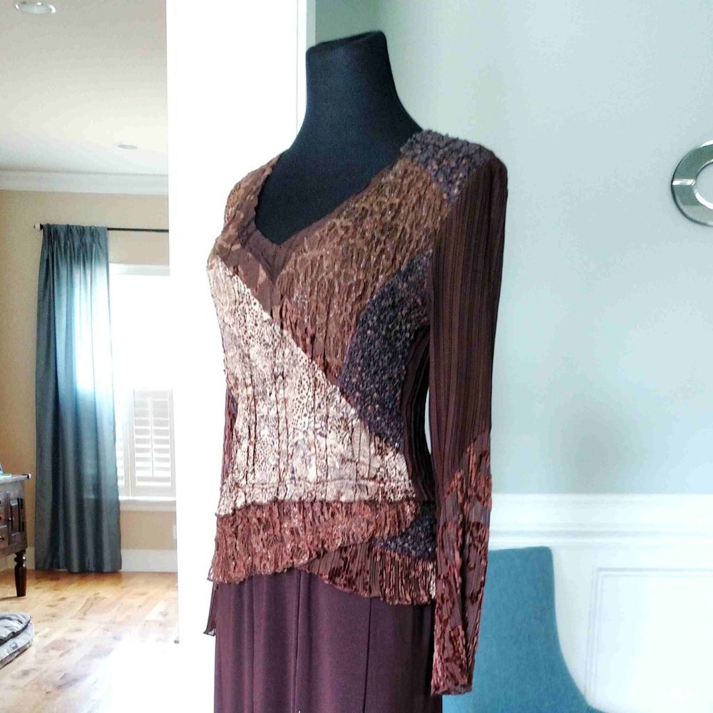 SALE Alberto Makali Boho Style, Top Blouse sz 8